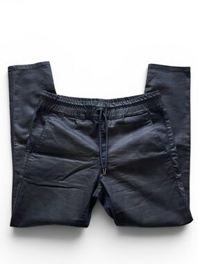 Bevy Flog Shely Drawstring Jogger Pants 32 blue black reptile